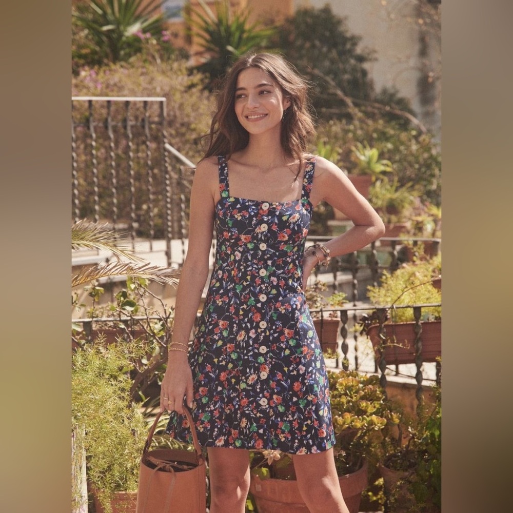 Sezane Jade Dress Floral Size 36 Small